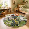 Dinosaur Jungle Volcano Rug