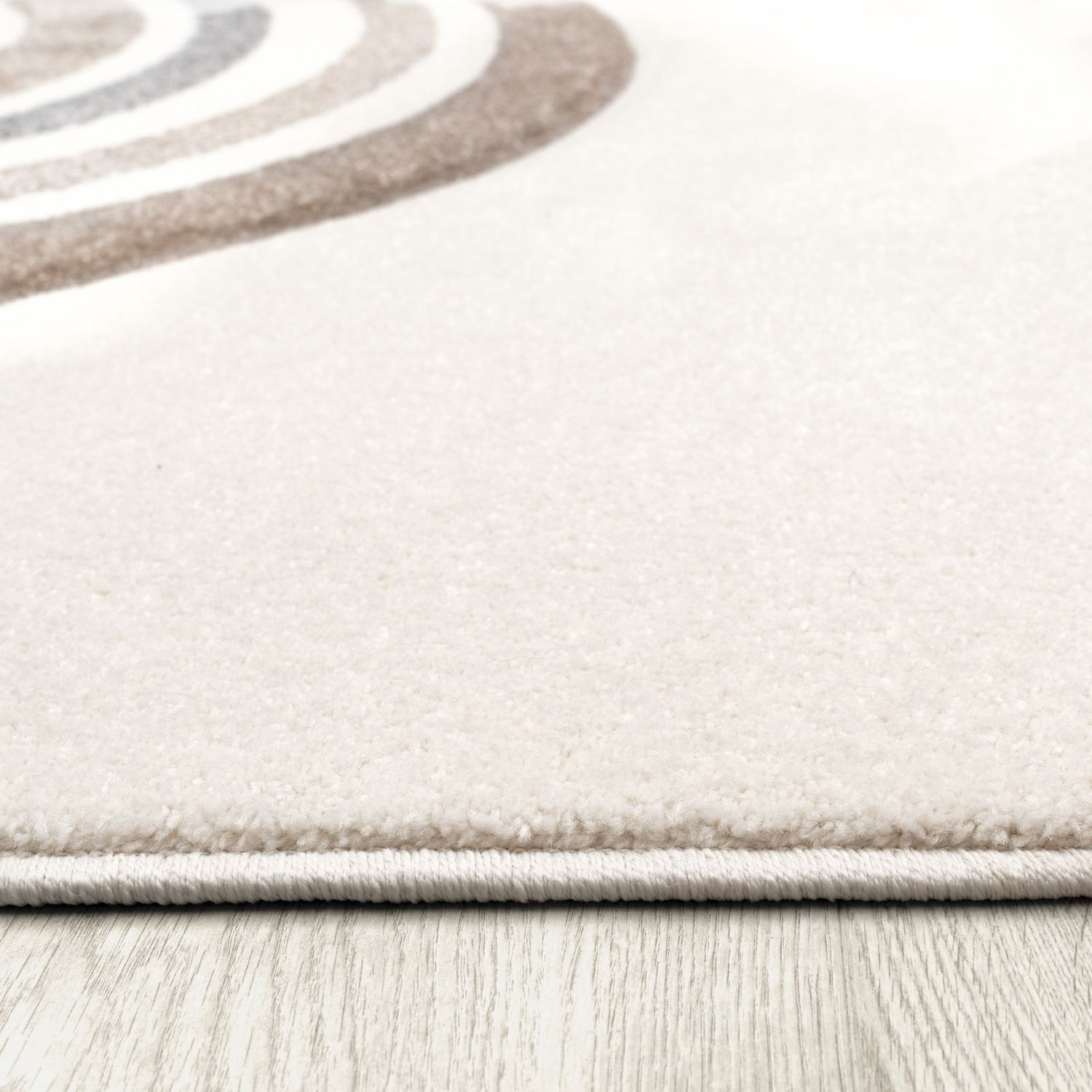 Cosmo Kids Rug | Rainbow & Hearts Cream Design