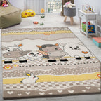 Kids Farm Animals Rug