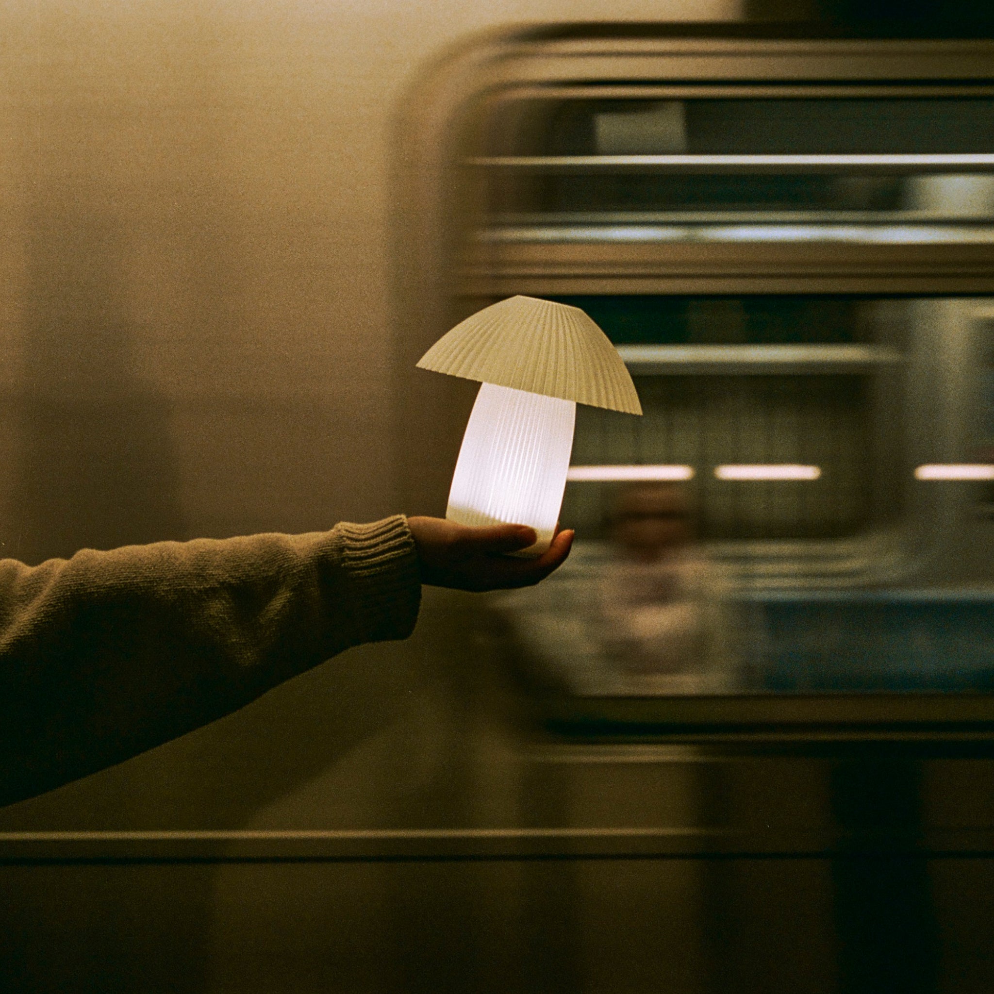 Cordless Kinoko Lamp | Rechargeable Pleated Mushroom Lamp – Wooj Design