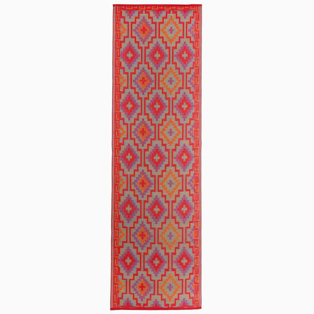 Lhasa Outdoor Rug | Boho Geometric Multicolor Design