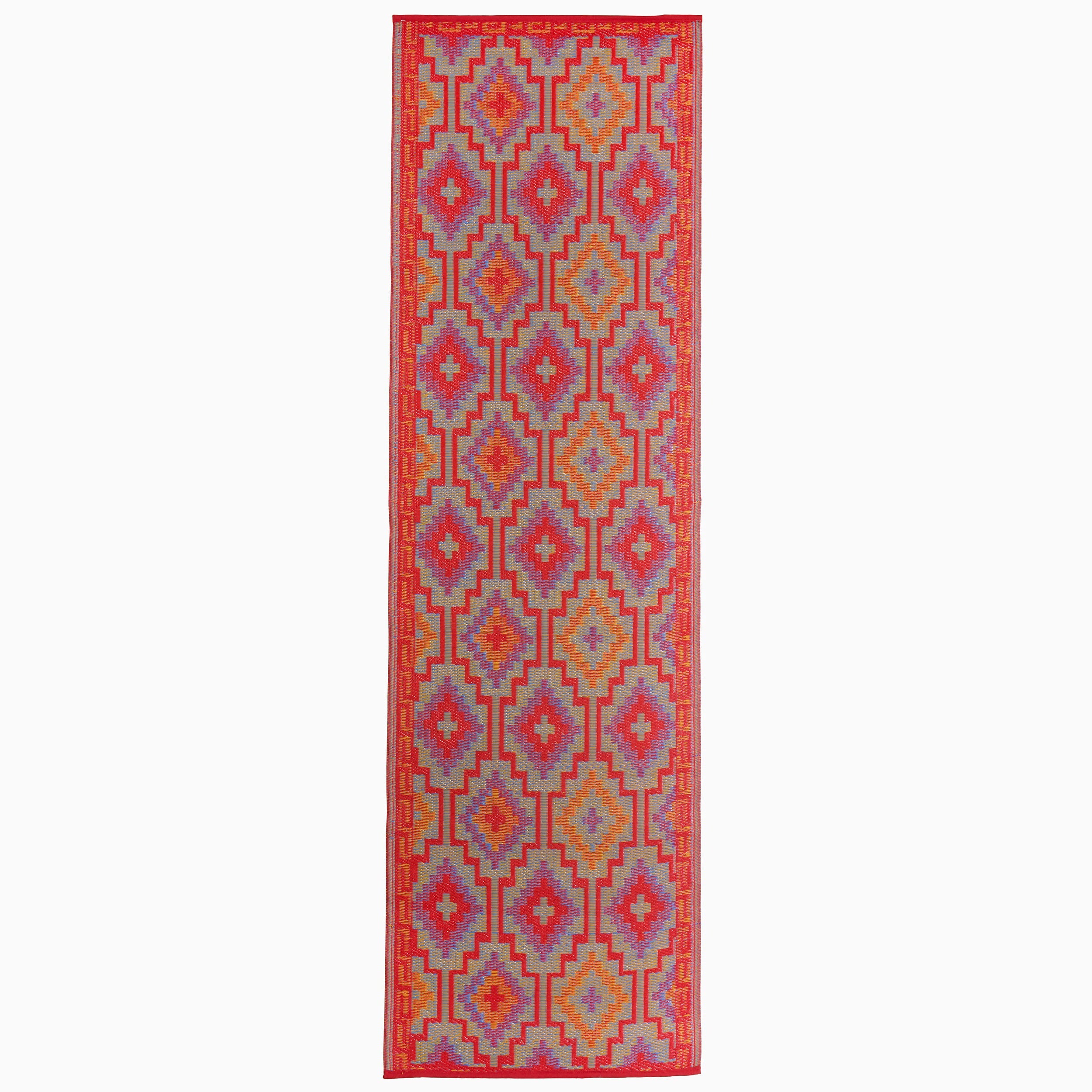 Lhasa Outdoor Rug | Boho Geometric Multicolor Design