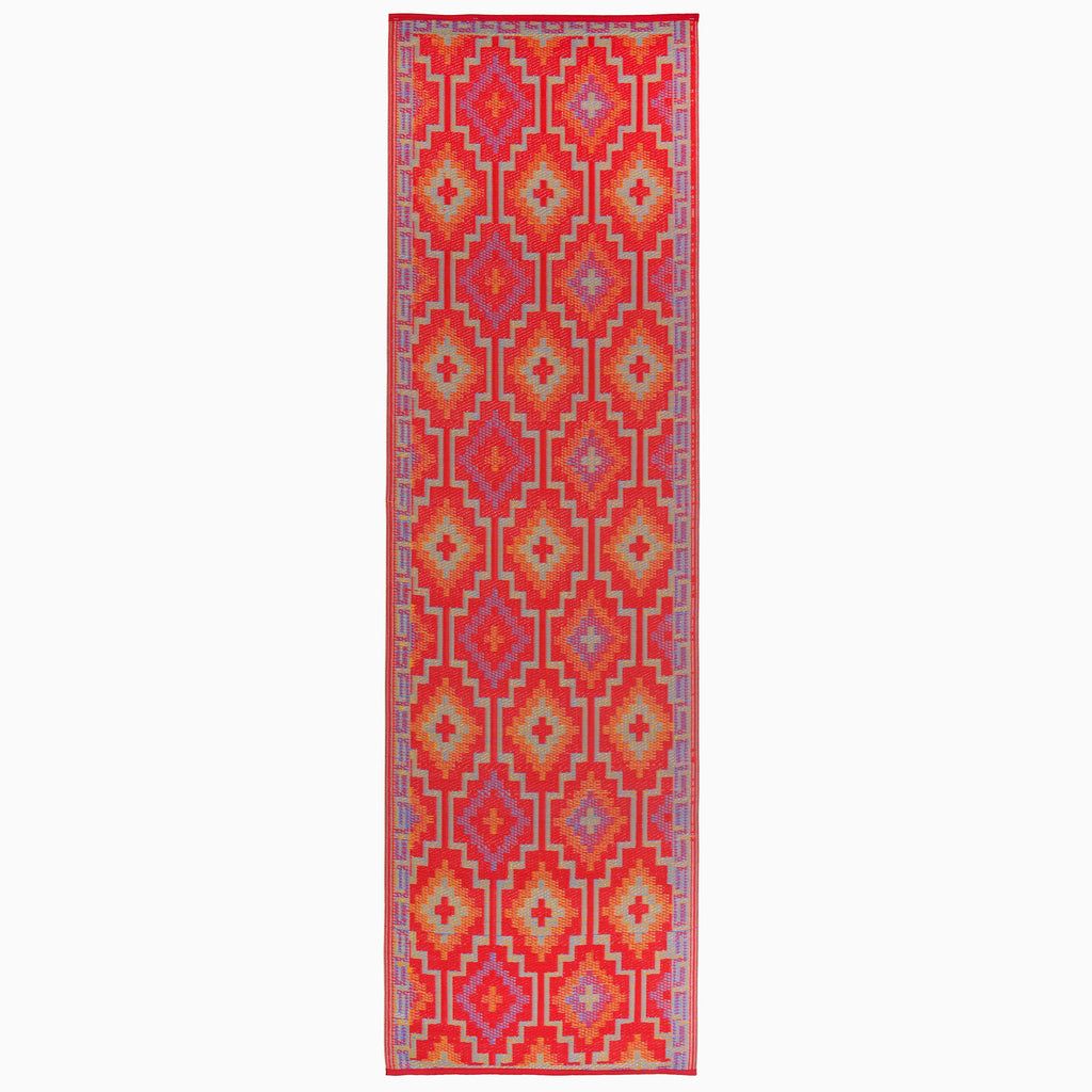 Lhasa Outdoor Rug | Boho Geometric Multicolor Design