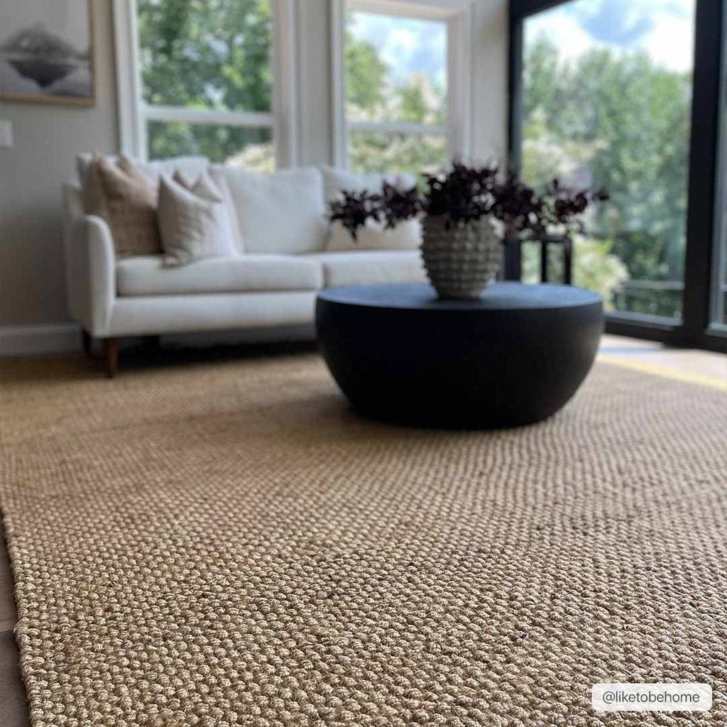 Hovland Hand Woven Jute Rag Rug