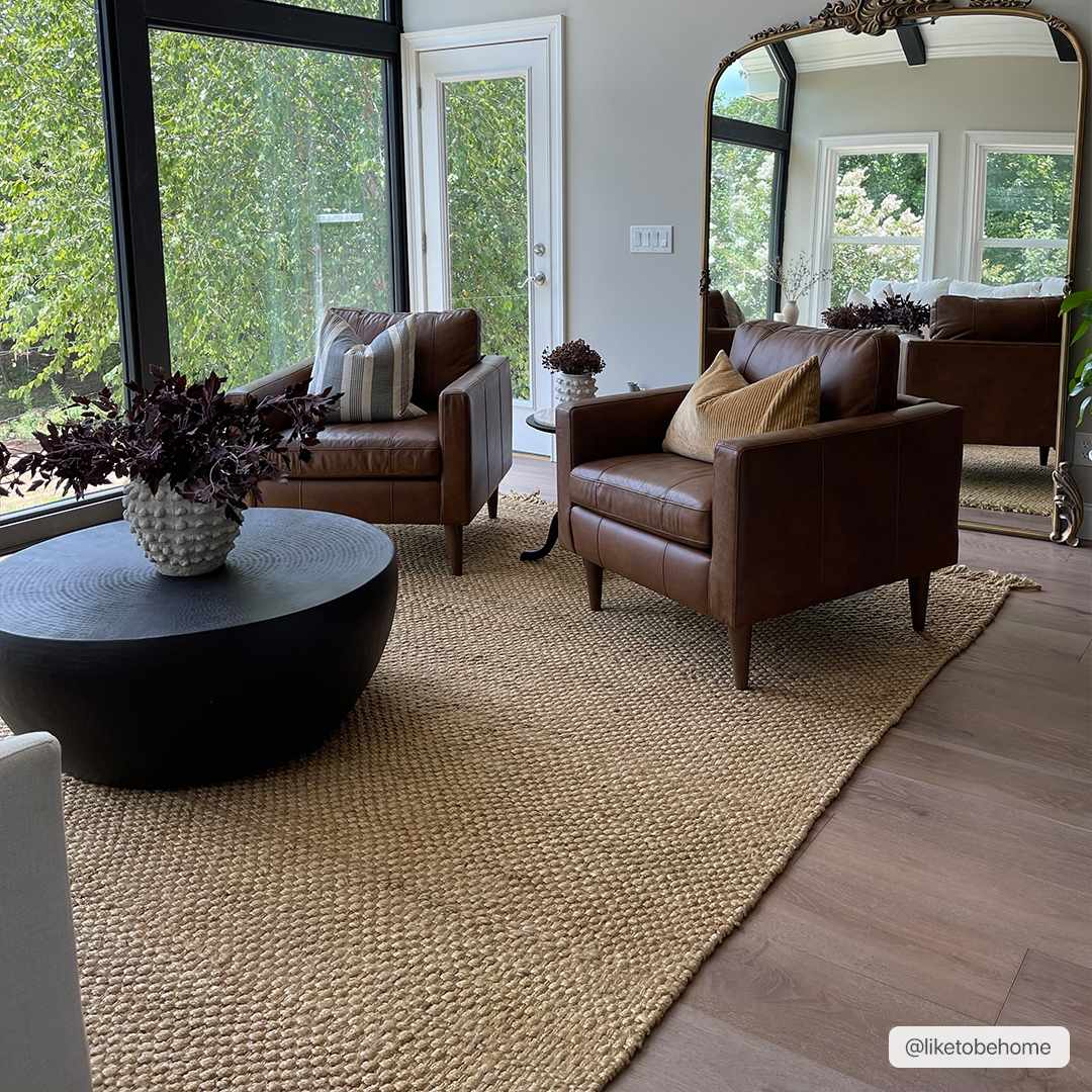 Hovland Hand Woven Jute Rag Rug