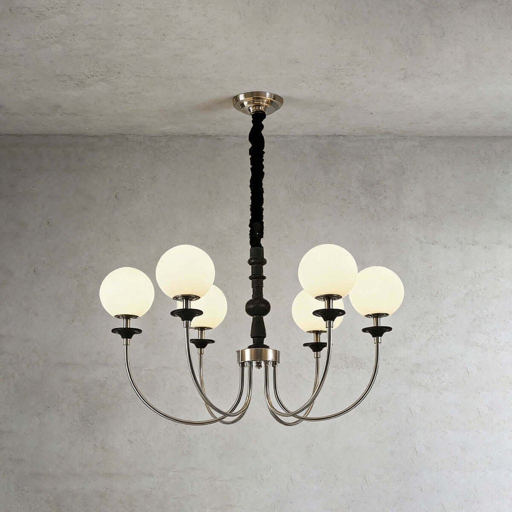 Lomeza Mid-Century Chandelier | 3/6/8-Light Gold or Chrome Sputnik Design