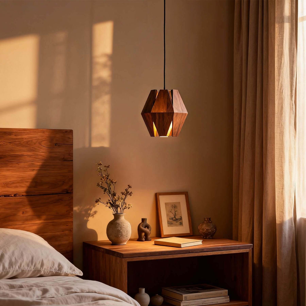 Lunexi Wood Pendant Light | Multi-Form Scandinavian Hanging Lamp