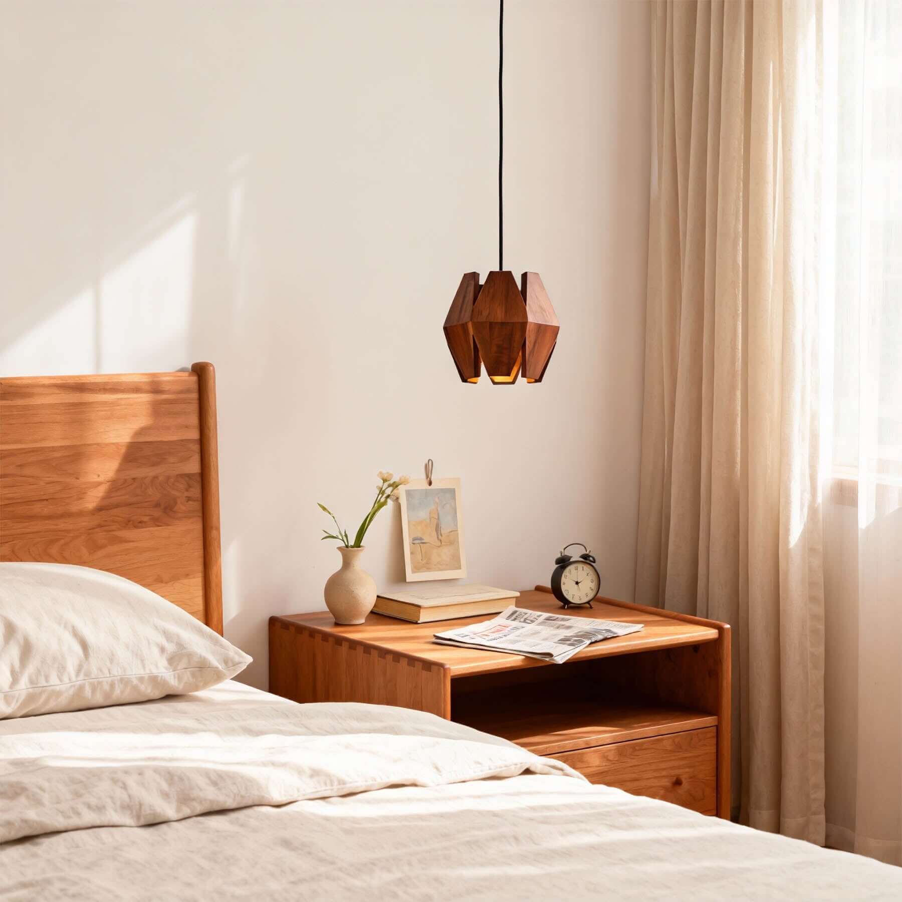 Lunexi Wood Pendant Light | Multi-Form Scandinavian Hanging Lamp