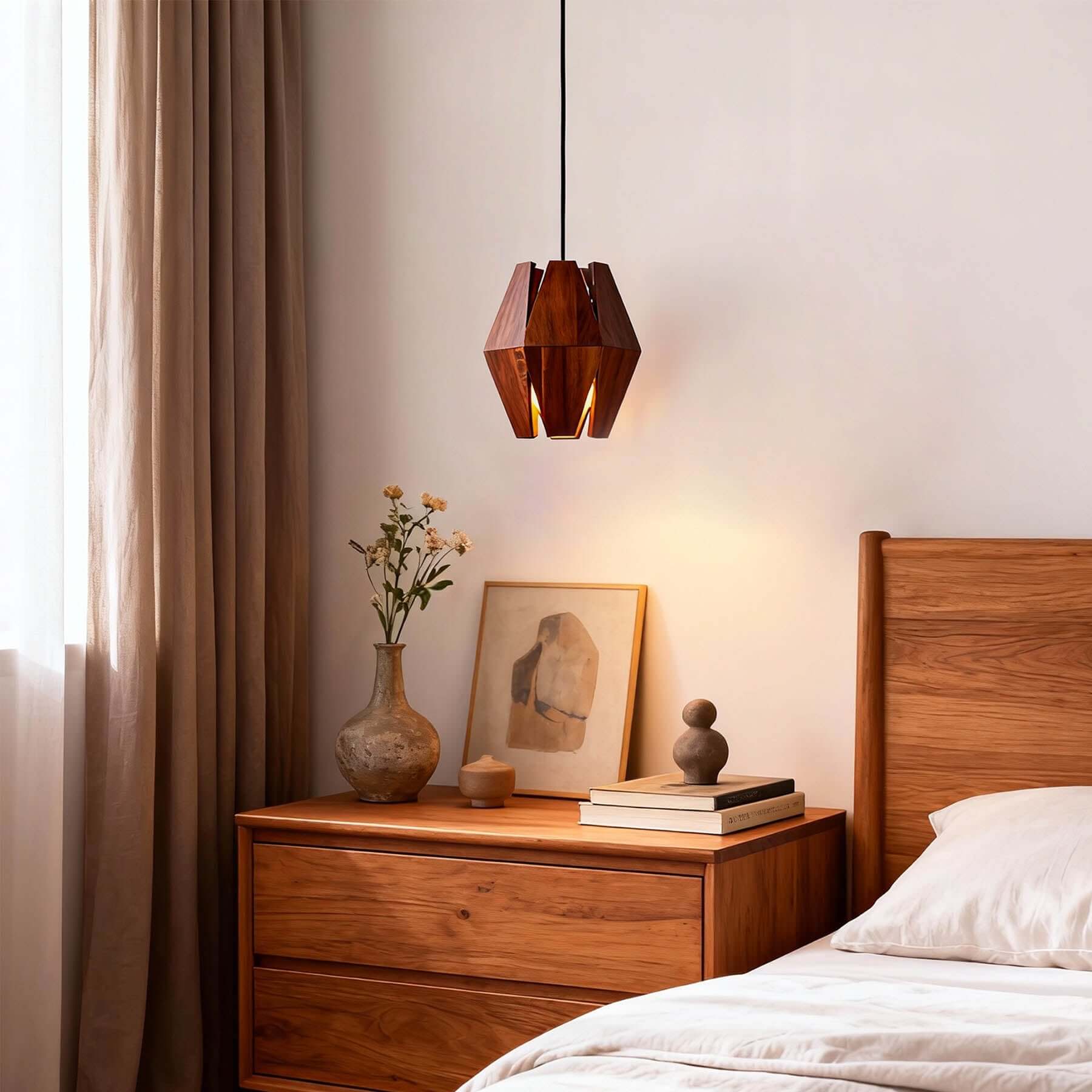 Lunexi Wood Pendant Light | Multi-Form Scandinavian Hanging Lamp