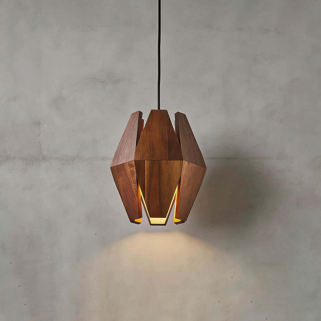 Lunexi Wood Pendant Light | Multi-Form Scandinavian Hanging Lamp