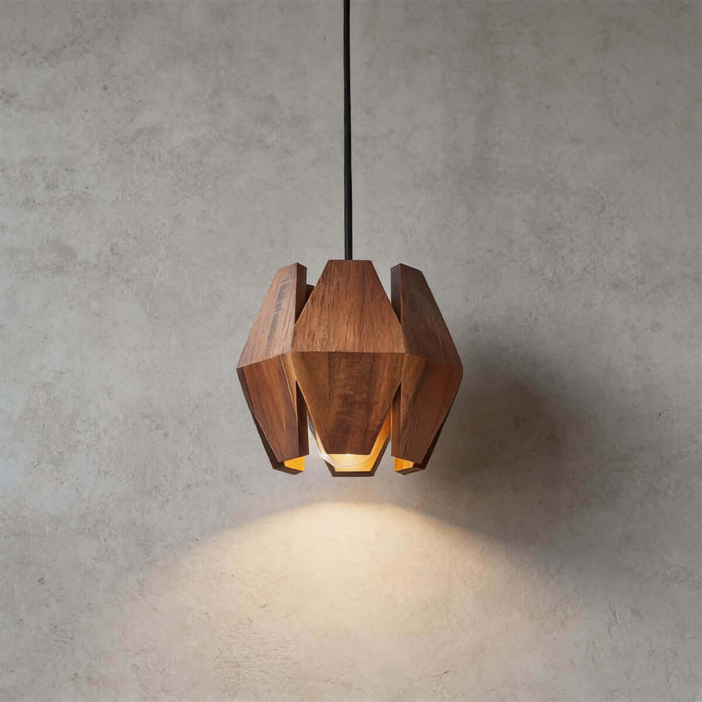Lunexi Wood Pendant Light | Multi-Form Scandinavian Hanging Lamp