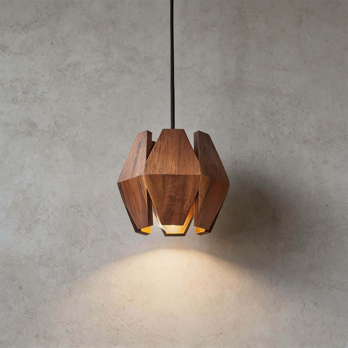 Lunexi Wood Pendant Light | Multi-Form Scandinavian Hanging Lamp