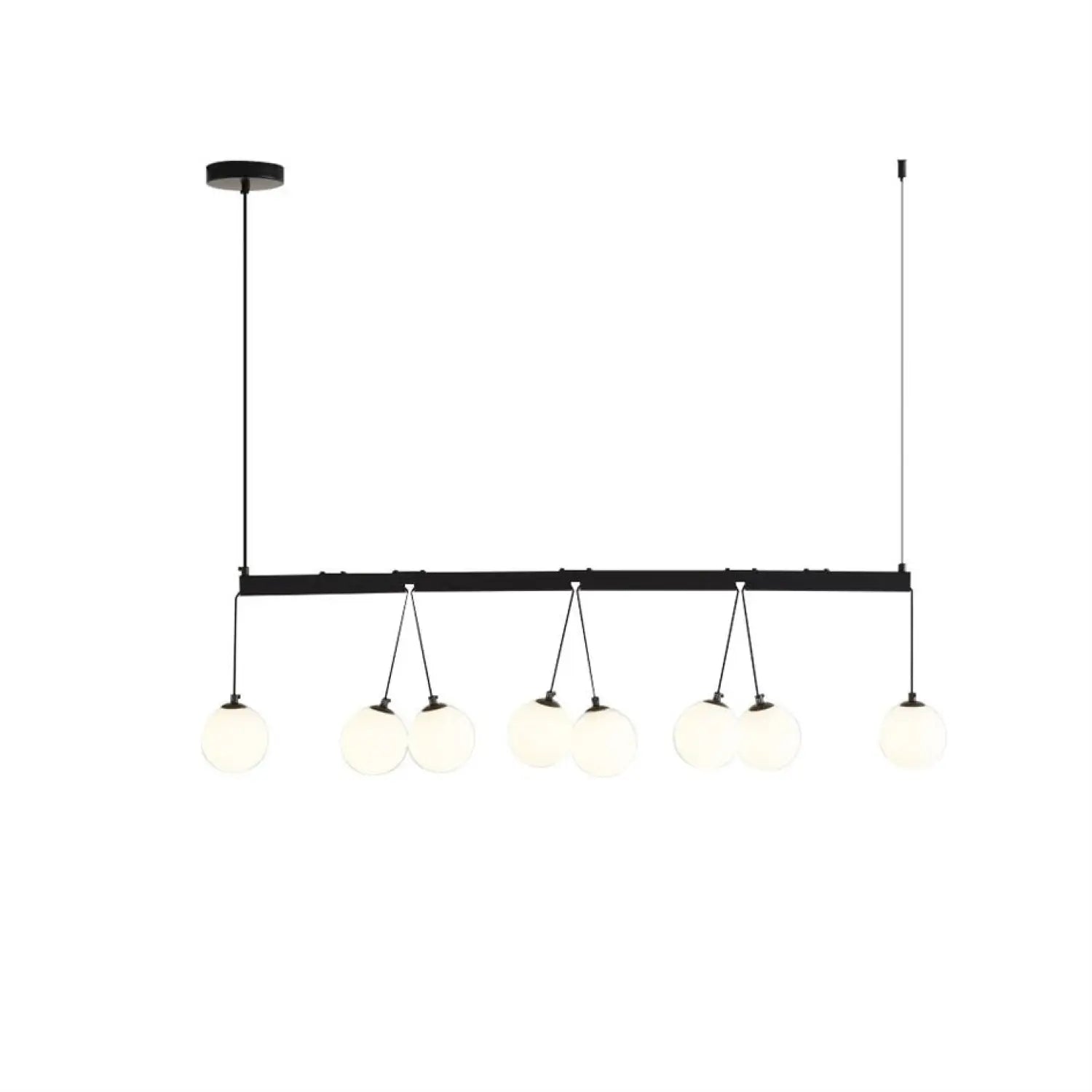 Modern 8-Light Globe Pendant Lights Hanging Chandelier for Kitchen Island