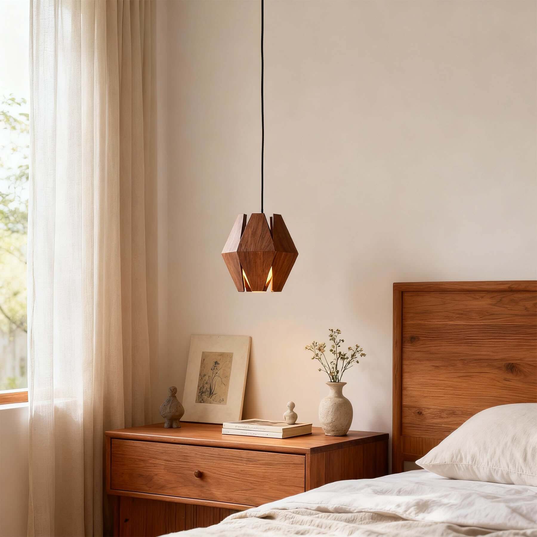 Lunexi Wood Pendant Light | Multi-Form Scandinavian Hanging Lamp