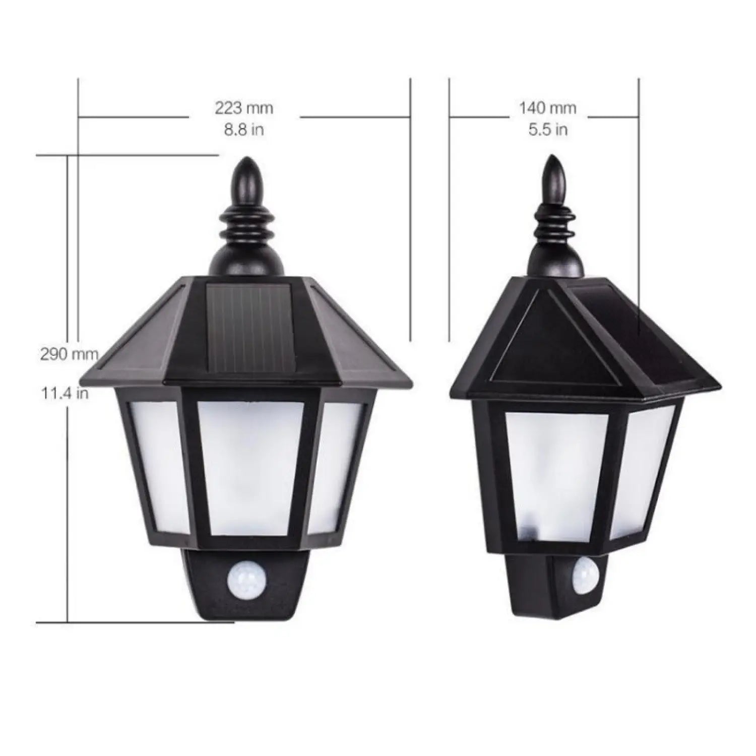 Motion Activated Solar Wall Lamp for Outdoor Lighting