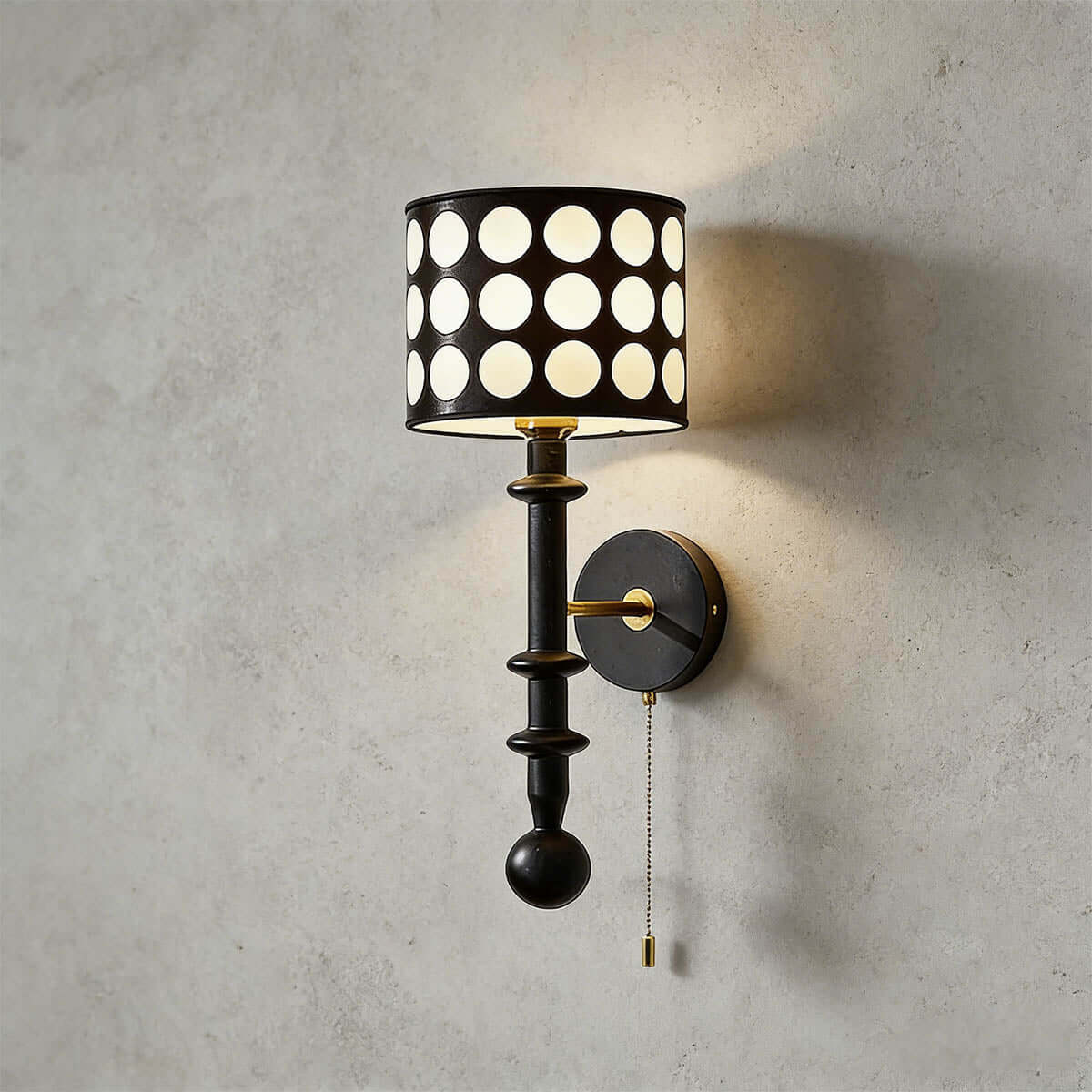 Navira Wood Wall Sconce | Tall Sculptural Bedside Wall Lamp