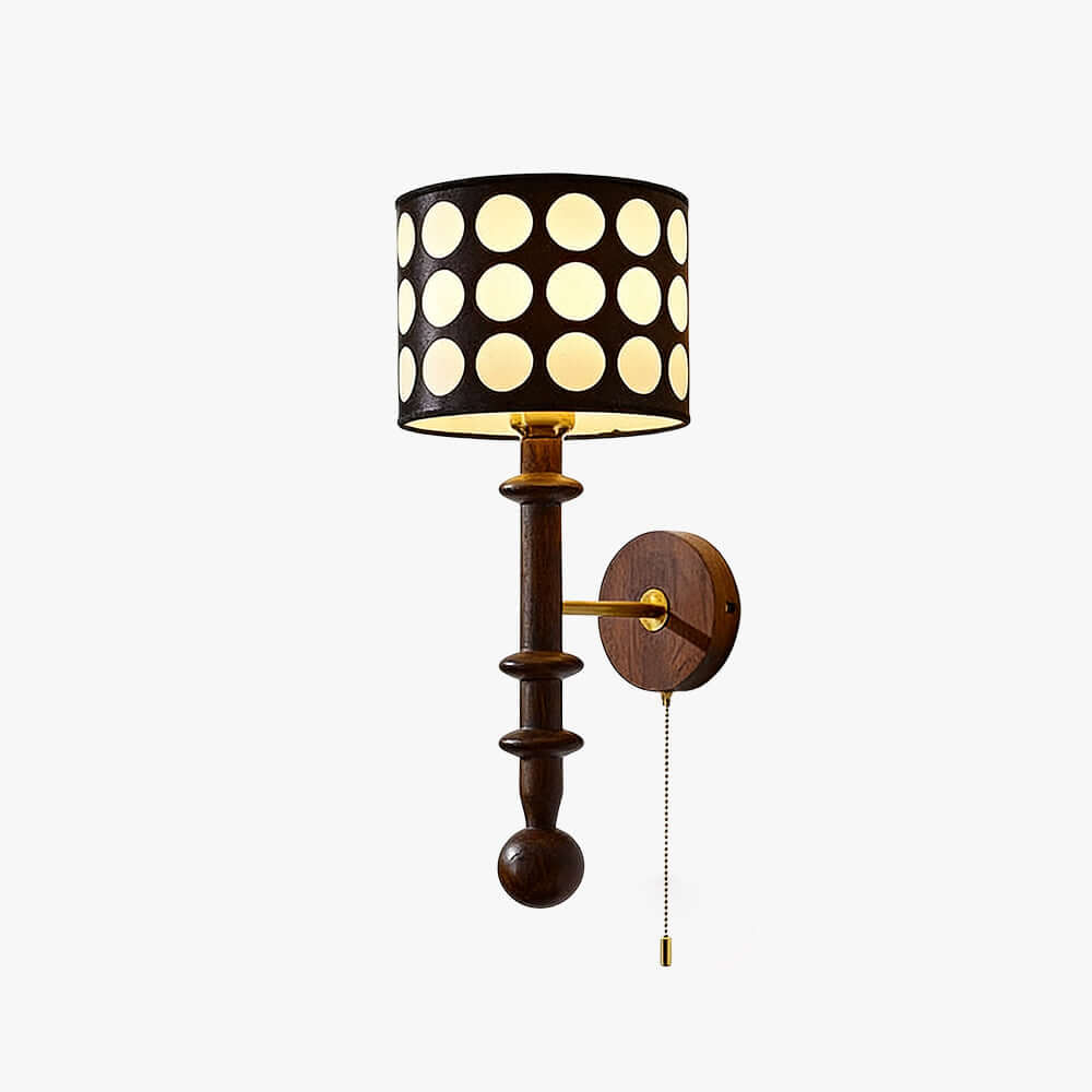 Navira Wood Wall Sconce | Tall Sculptural Bedside Wall Lamp
