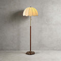 Nuvro Mushroom Floor Lamp | Mid-Century Wood Statement Floor Light