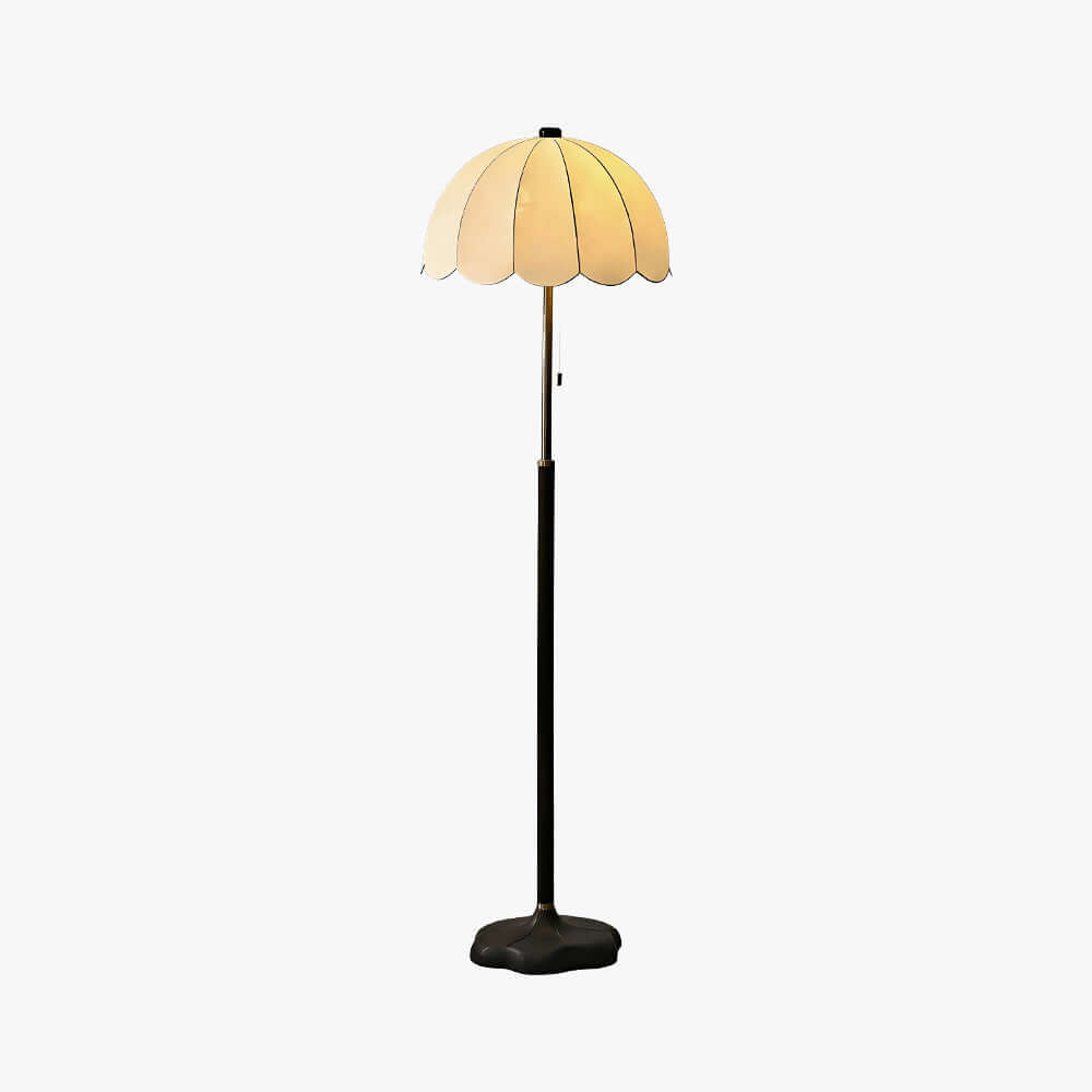 Nuvro Mushroom Floor Lamp | Mid-Century Wood Statement Floor Light