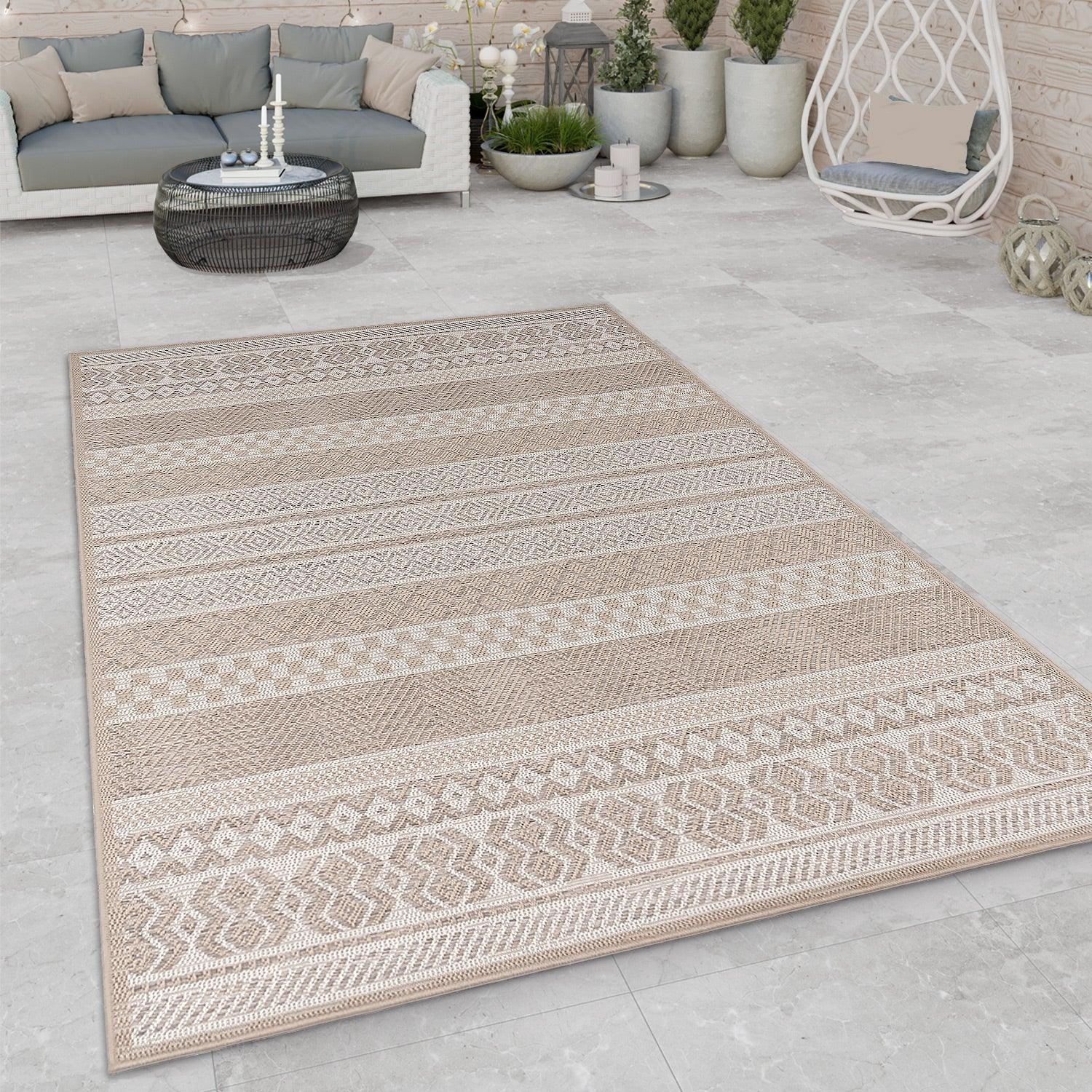 Deluxe Beige Outdoor Rug