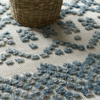 Turquoise Marrakesh Trellis Outdoor Rug