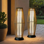 Outdoor Floor Lamp 2 Piece Solar Powered