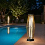 Outdoor Floor Lamp 2 Piece Solar Powered