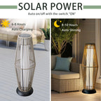 Outdoor Floor Lamp 2 Piece Solar Powered