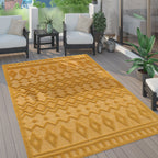 Livorno Yellow Trellis Outdoor Rug