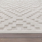 Livorno Cream Trellis Outdoor Rug