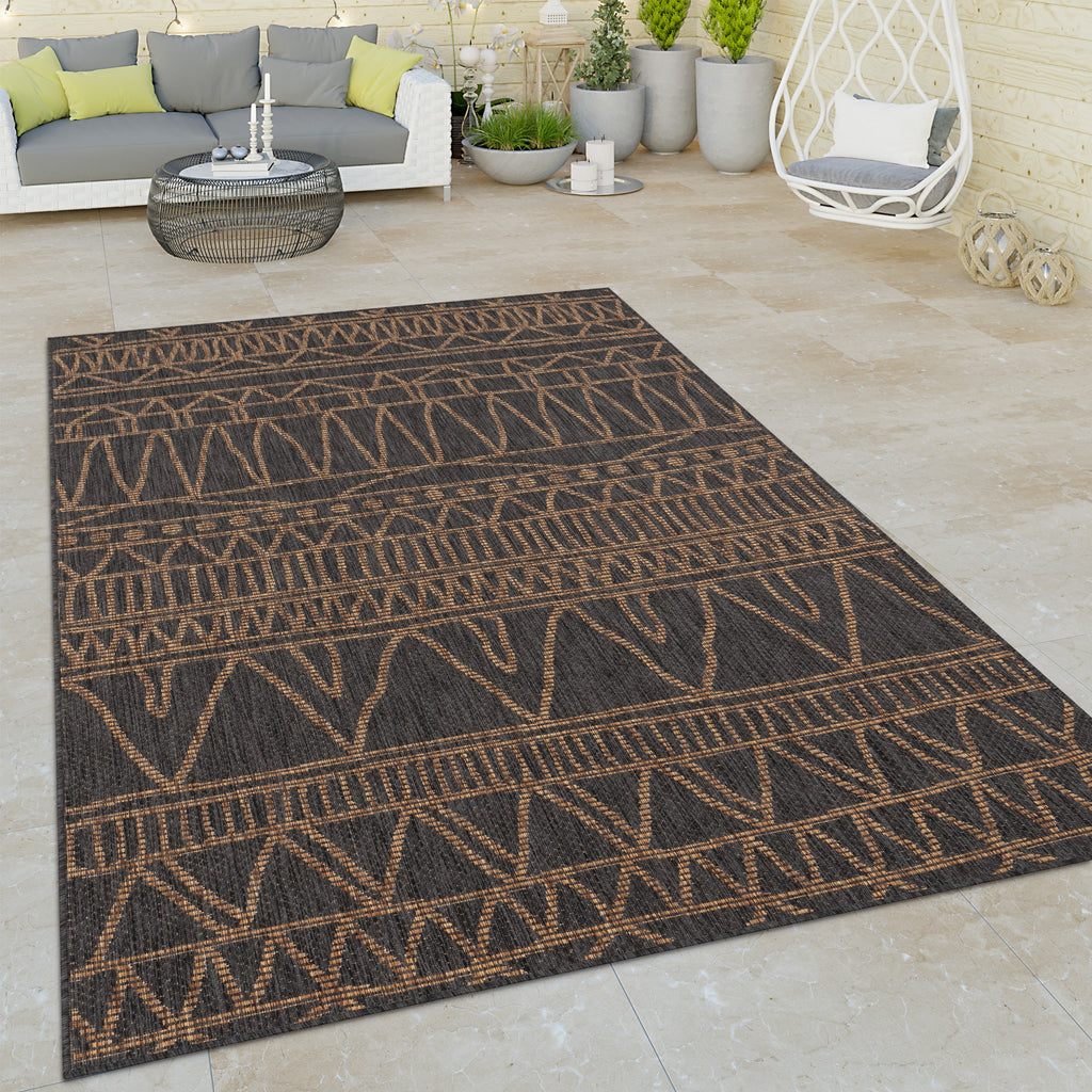 Outdoor Rug Modern Ethnic Pattern