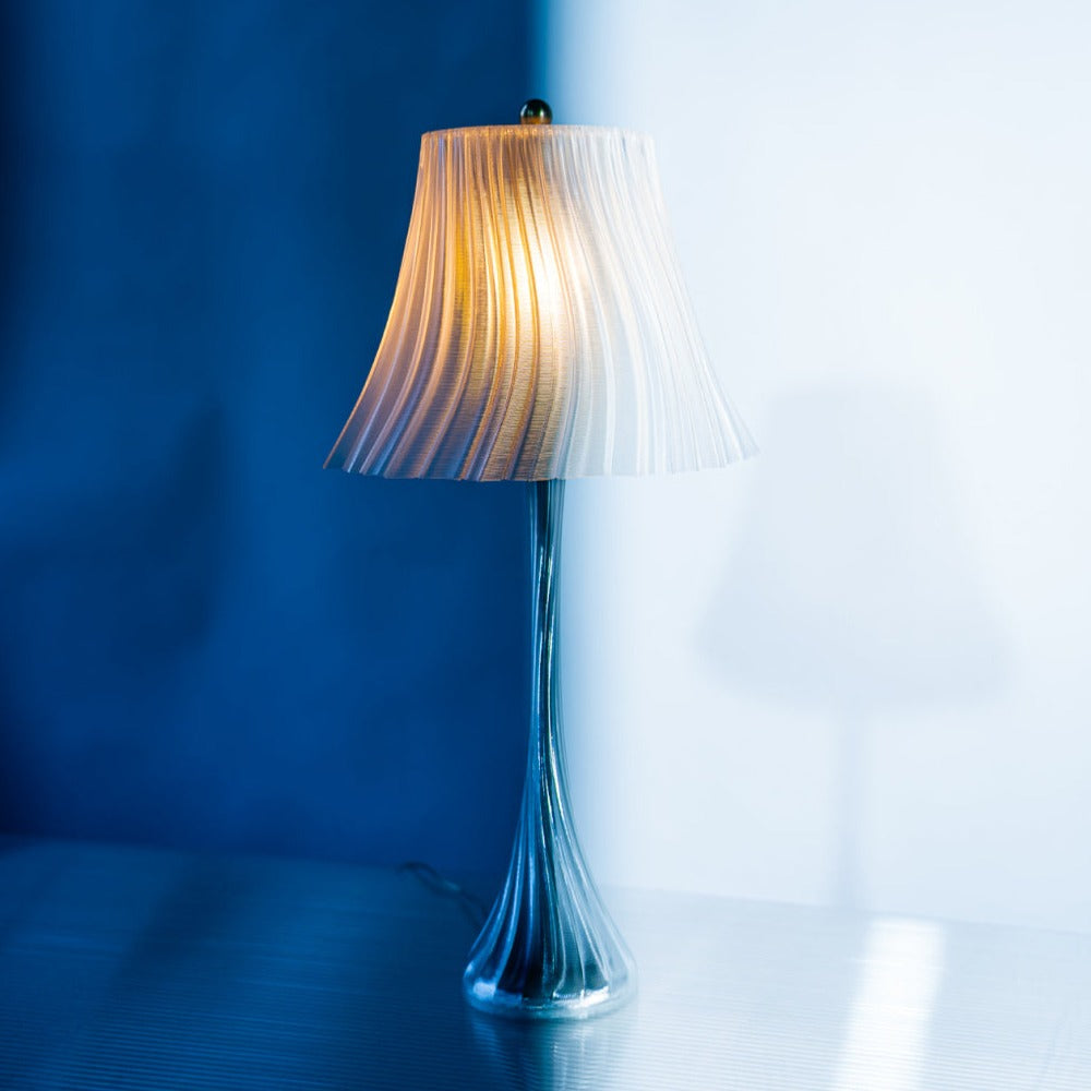 Pleat Lamp | Sculptural Pleated Table Lamp – Wooj Design