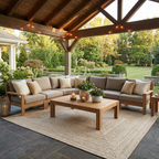 Flaxville Braided Faux Jute Outdoor Rug