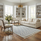 Ramsbury Trellis Wool & Cotton Area Rug