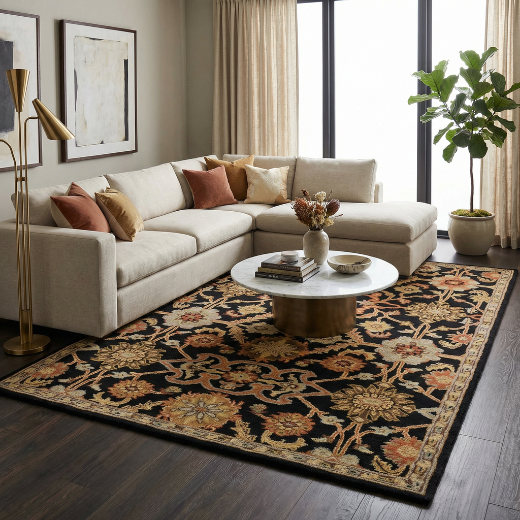 Salix Hand Tufted Wool Area Rug