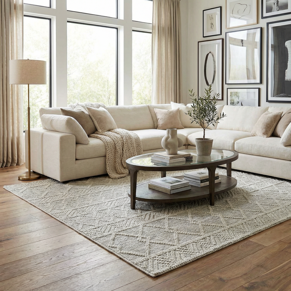 Whittington Hand Woven Wool Area Rug