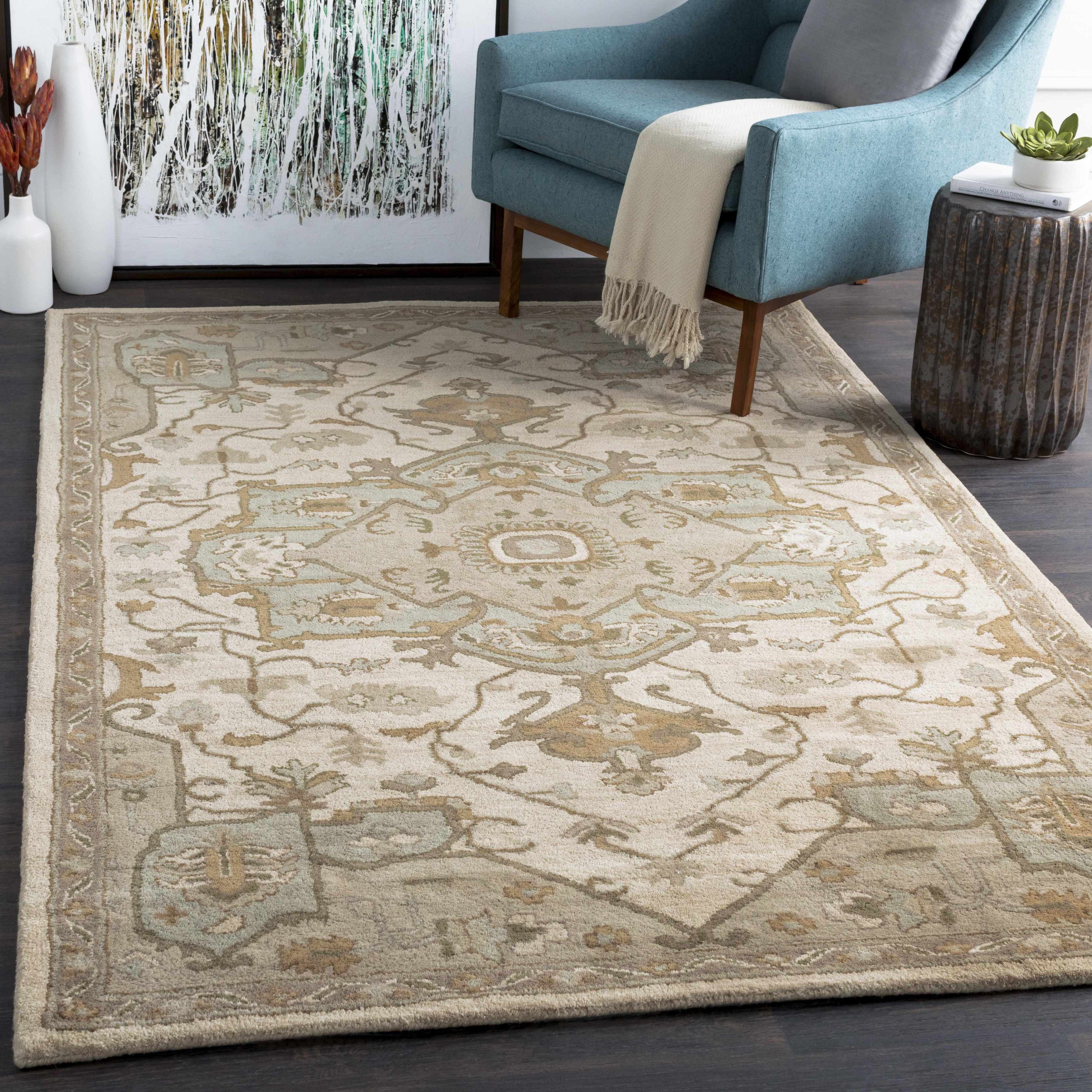 Broomfield Hand Tufted Wool Area Rug