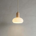 Qalivo Milk Glass Pendant Lamp | Wabi-Sabi Dome Hanging Light