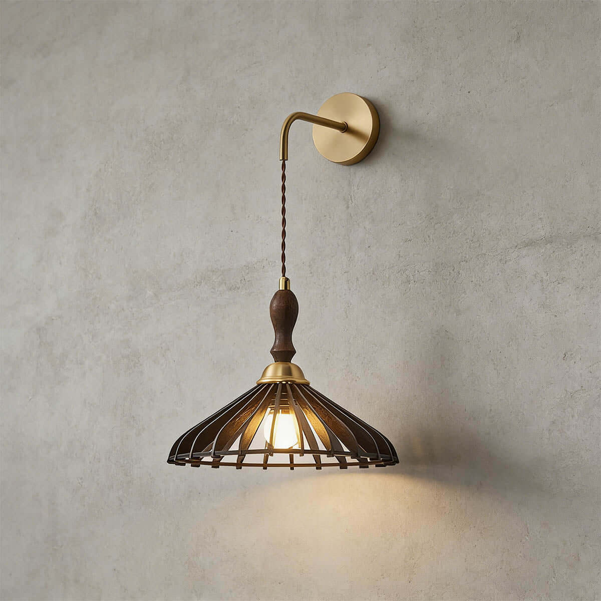 Qarelo Wood Wall Light | Large Bedside Lounge Sconce