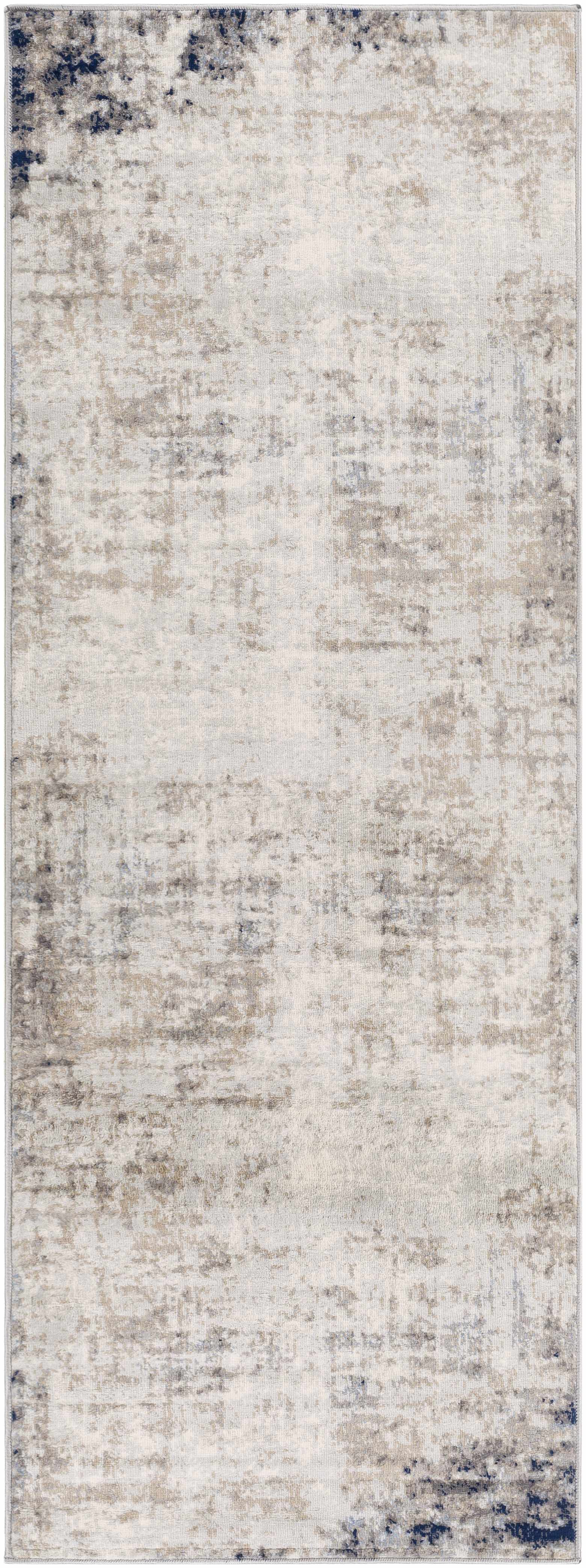 Alcove Abstract Area Rug | Neutral & Blue Tones