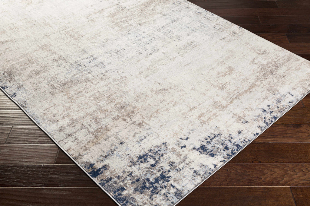 Alcove Abstract Area Rug | Neutral & Blue Tones