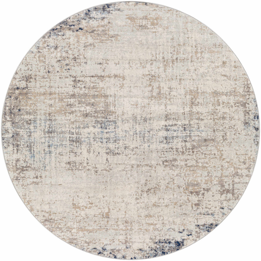 Alcove Abstract Area Rug | Neutral & Blue Tones