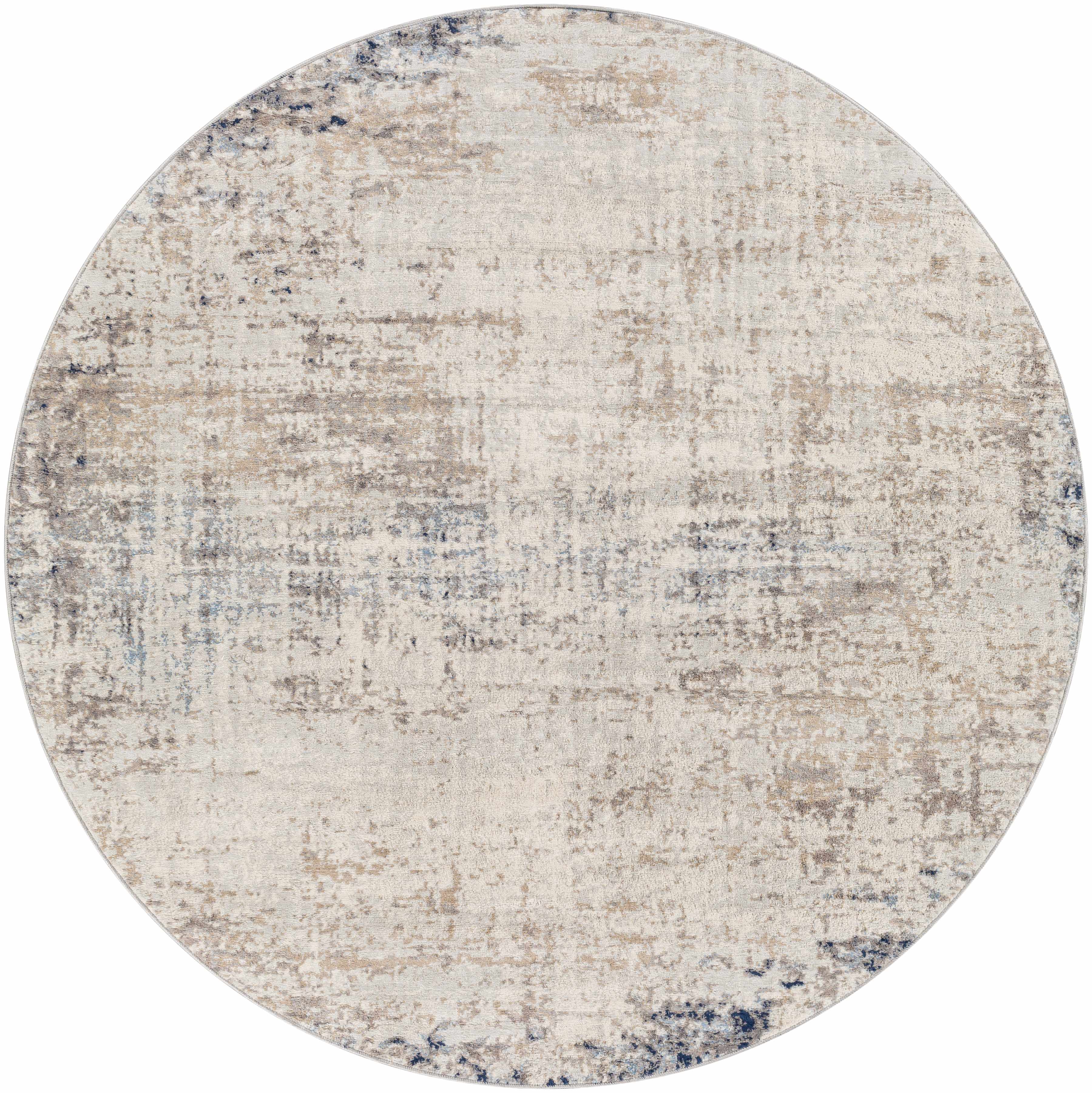 Alcove Abstract Area Rug | Neutral & Blue Tones
