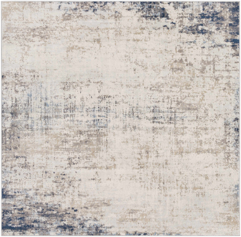 Alcove Abstract Area Rug | Neutral & Blue Tones