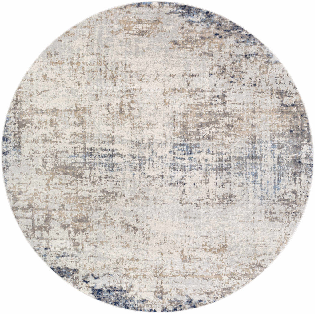Alcove Abstract Area Rug | Neutral & Blue Tones