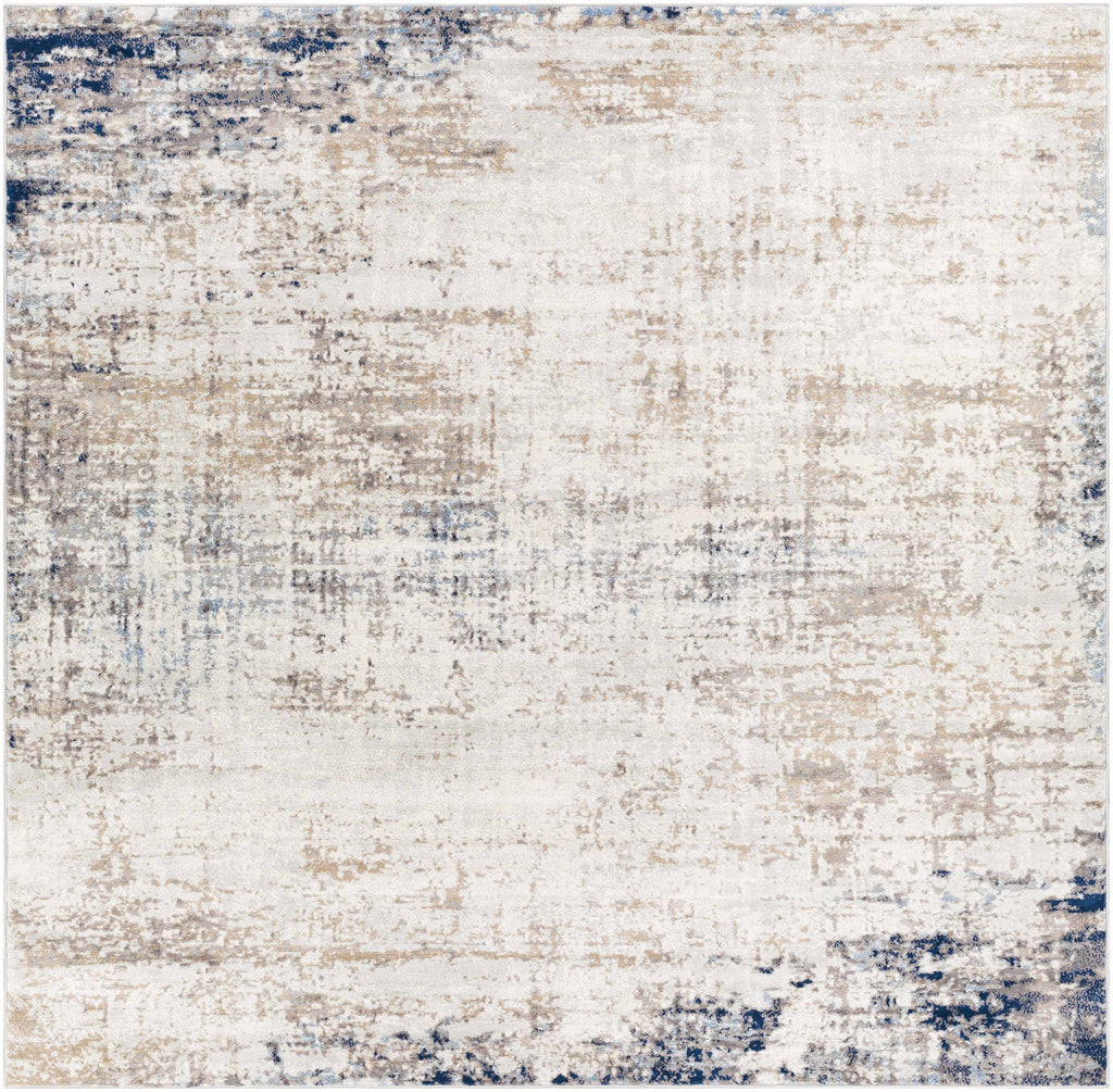 Alcove Abstract Area Rug | Neutral & Blue Tones