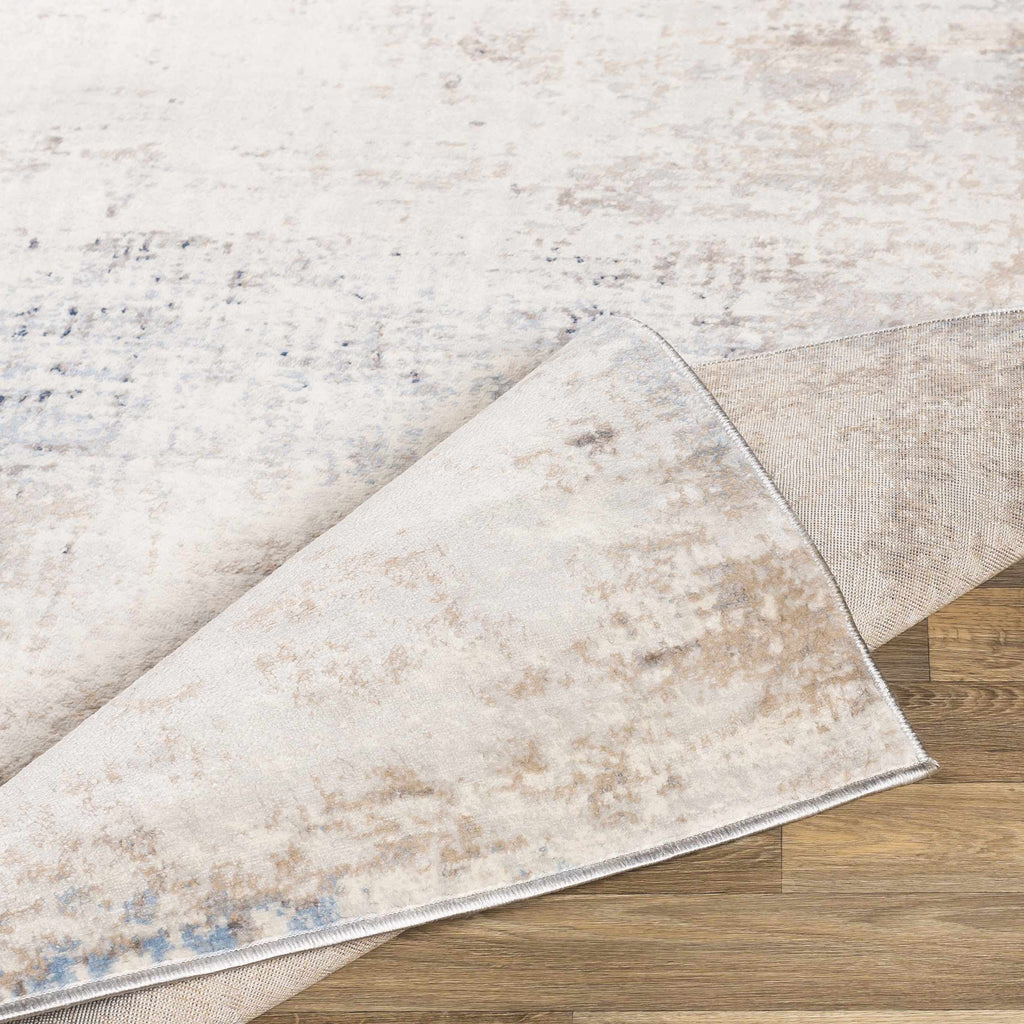 Alcove Abstract Area Rug | Neutral & Blue Tones