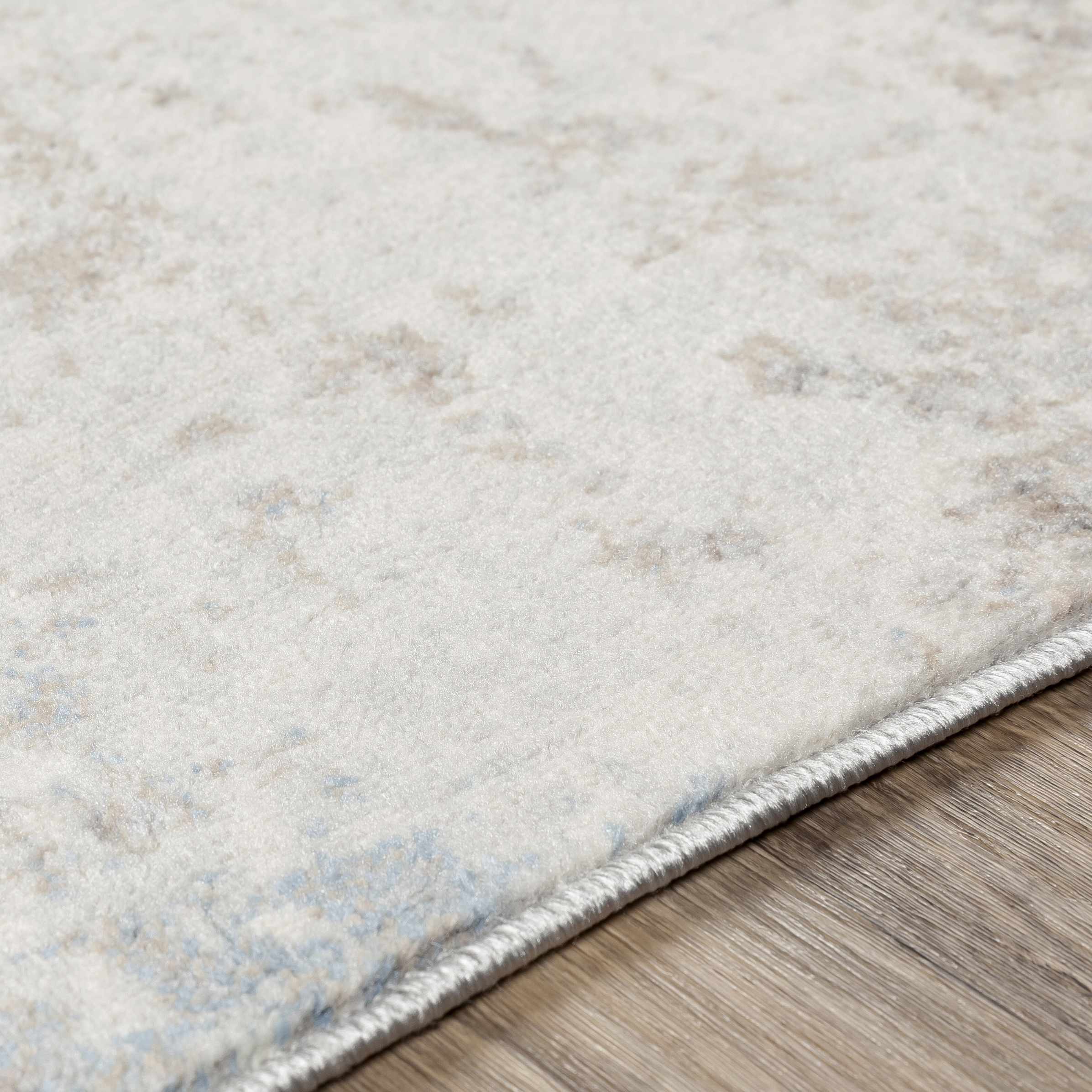 Alcove Abstract Area Rug | Neutral & Blue Tones