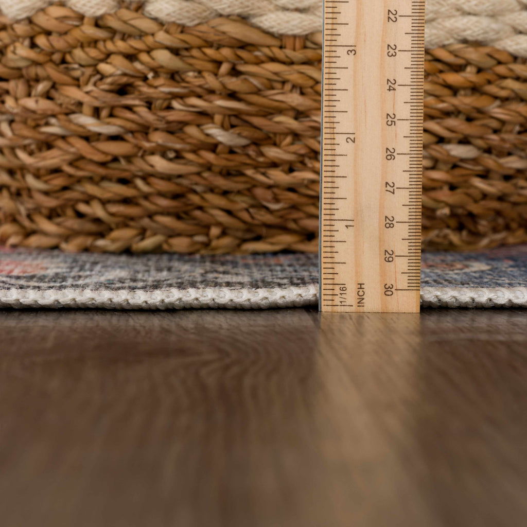 Rosman Distressed Washable Area Rug | Vintage Bohemian Rug – Boutique Rugs