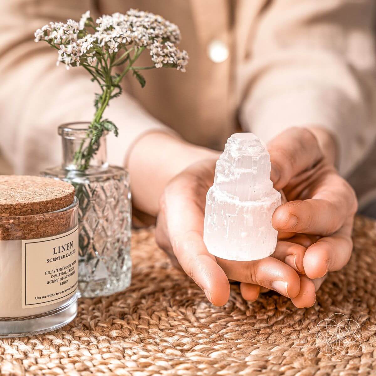 Selenite Crystal Lamp | Natural Selenite Cleansing Crystal Light – Conscious Items